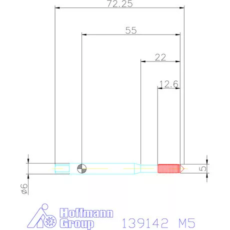 Holex Gépi menetformázó kenőhorony nélkül HSS-E 6GX M5