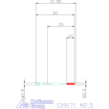 Garant Gépi menetformázó kenőhornyokkal HSSE-PM Form C 6HX M2,5