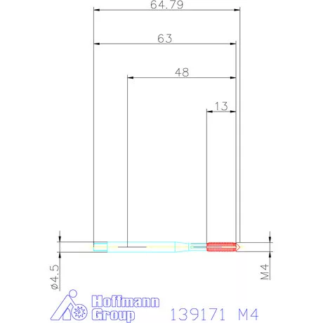 Garant Gépi menetformázó kenőhornyokkal HSSE-PM Form C 6HX M4
