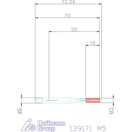 Garant Gépi menetformázó kenőhornyokkal HSSE-PM Form C 6HX M5