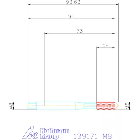 Garant Gépi menetformázó kenőhornyokkal HSSE-PM Form C 6HX M8