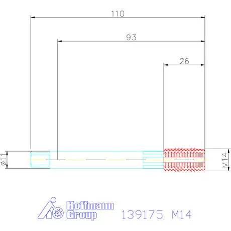 Garant Gépi menetformázó kenőhornyokkal HSS-E-PM Form C 6HX M14
