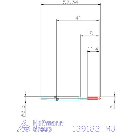 Holex Gépi menetformázó kenőhornyokkal HSS-E Form C 6HX M3