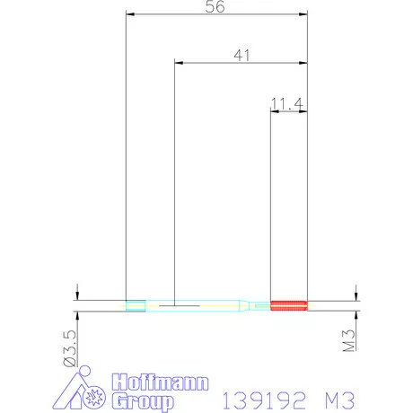 Holex Gépi menetformázó kenőhornyokkal HSS-E Form C 6GX M3