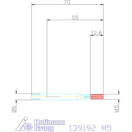 Holex Gépi menetformázó kenőhornyokkal HSS-E Form C 6GX M5