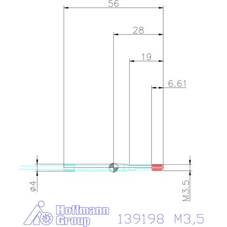 Garant Gépi menetformázó kenőhornyokkal HSS-E-PM Form E 6HX M3,5