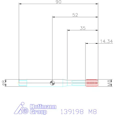 Garant Gépi menetformázó kenőhornyokkal HSS-E-PM Form E 6HX M8