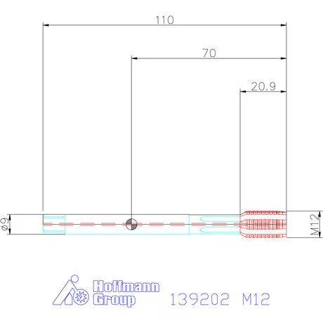 Garant Gépi menetformázó kenőhornyokkal HSS-E-PM, IK / Form C 6HX M12