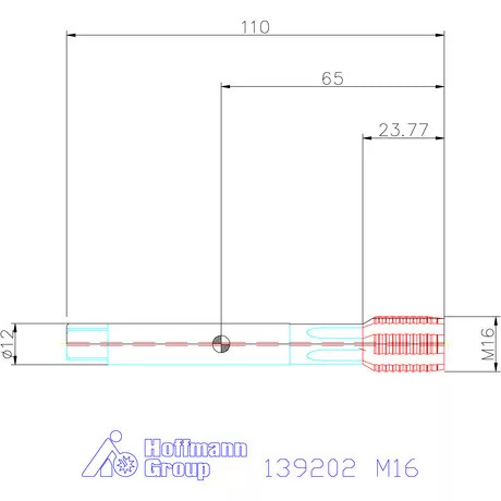 Garant Gépi menetformázó kenőhornyokkal HSS-E-PM, IK / Form C 6HX M16