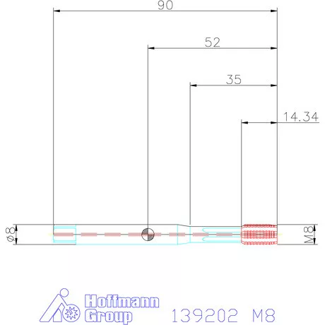 Garant Gépi menetformázó kenőhornyokkal HSS-E-PM, IK / Form C 6HX M8