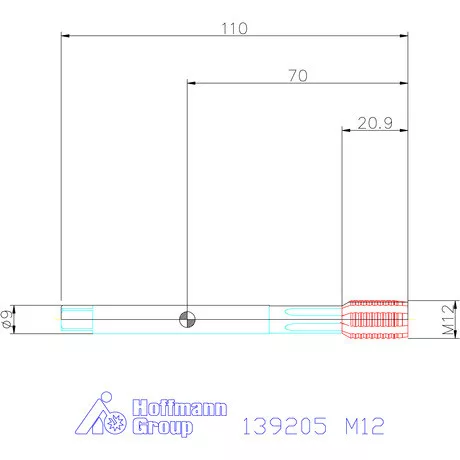 Garant Gépi menetformázó kenőhornyokkal HSS-E-PM Form C 6GX M12