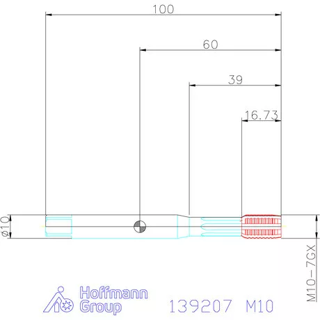Garant Gépi menetformázó kenőhornyokkal HSSE-PM Form C 7GX M10