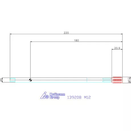 Garant Gépi menetformázó kenőhornyokkal Extra hosszú HSS-E-PM Form C 6HX M12