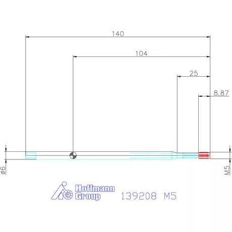 Garant Gépi menetformázó kenőhornyokkal Extra hosszú HSS-E-PM Form C 6HX M5