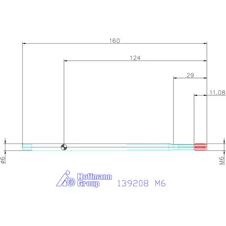 Garant Gépi menetformázó kenőhornyokkal Extra hosszú HSS-E-PM Form C 6HX M6