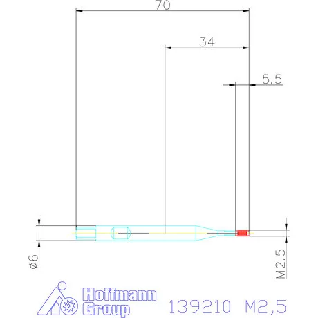 Garant Szinkron gépi menetformázó kenőhornyokkal HSS-E-PM Form C M2,5