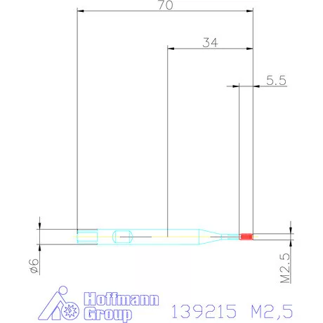 Garant Szinkron gépi menetformázó kenőhornyokkal HSS-E-PM Form E M2,5