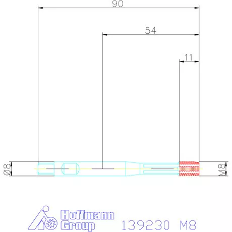 Garant Szinkron gépi menetformázó kenőhornyokkal HSS-E-PM IK / Form C M8