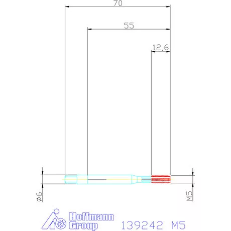 Garant Szinkron gépi menetformázó kenőhornyokkal VHM M5