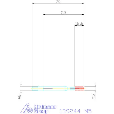 Garant Szinkron gépi menetformázó kenőhornyokkal VHM IK M5