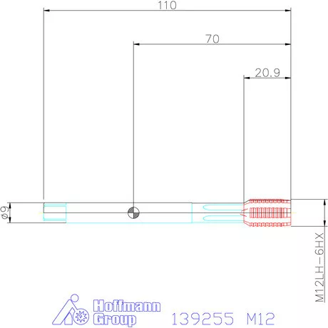 Garant Garant Master Form Steel gépi menetformázó kenőhornyokkal Balmenet HSS-E-PM, C alak 6HX M12