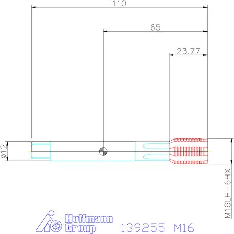 Garant Garant Master Form Steel gépi menetformázó kenőhornyokkal Balmenet HSS-E-PM, C alak 6HX M16