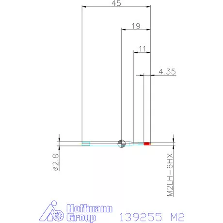 Garant Garant Master Form Steel gépi menetformázó kenőhornyokkal Balmenet HSS-E-PM, C alak 6HX M2