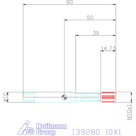 Garant Garant Master Form Steel gépi menetformázó kenőhornyokkal HSS-E-PM 10X1