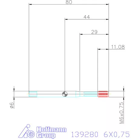Garant Garant Master Form Steel gépi menetformázó kenőhornyokkal HSS-E-PM 6X0,75