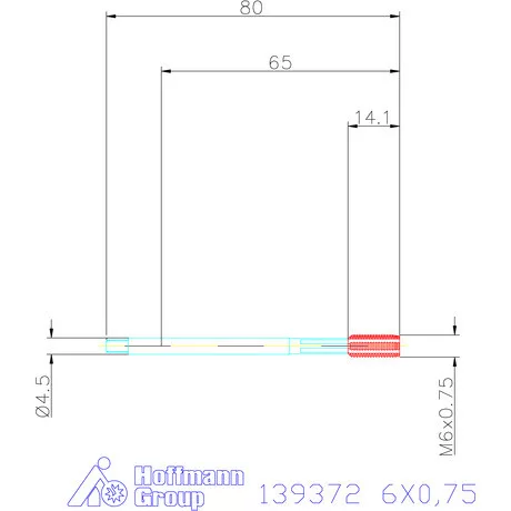 Holex Gépi menetformázó kenőhornyokkal HSS-E 6X0,75