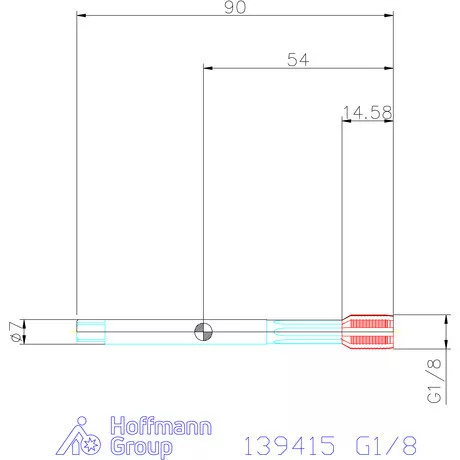 Garant Garant Master Form Steel gépi menetformázó kenőhornyokkal HSS-E-PM G1/8