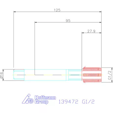 Holex Gépi menetformázó kenőhornyokkal HSS-E G1/2