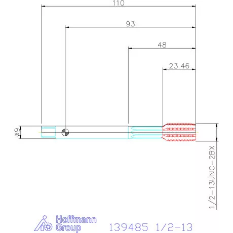 Garant Garant Master Form Steel gépi menetformázó kenőhornyokkal HSS-E-PM 1/2-13