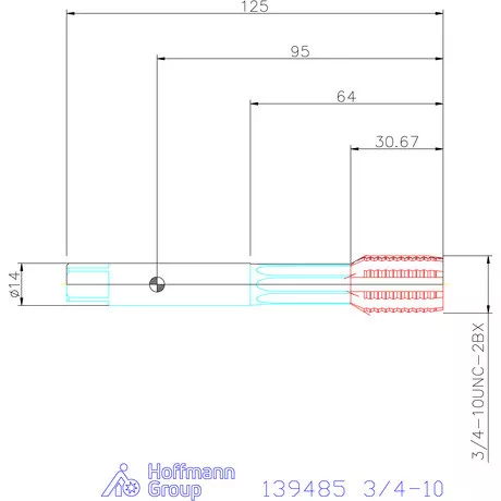 Garant Garant Master Form Steel gépi menetformázó kenőhornyokkal HSS-E-PM 3/4-10