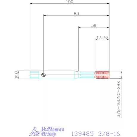 Garant Garant Master Form Steel gépi menetformázó kenőhornyokkal HSS-E-PM 3/8-16