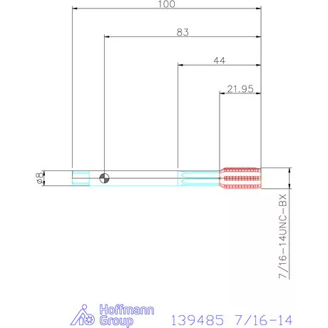Garant Garant Master Form Steel gépi menetformázó kenőhornyokkal HSS-E-PM 7/16-14