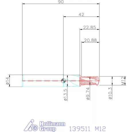 Garant Fúró menetmaró 1,5×D M12