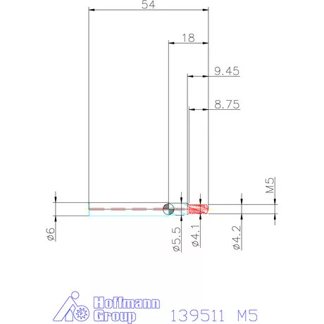 Garant Fúró menetmaró 1,5×D M5