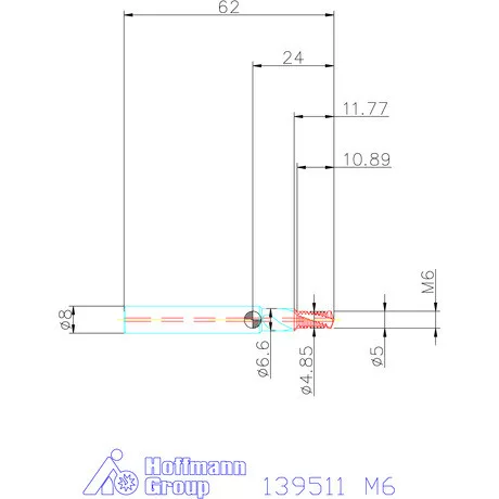 Garant Fúró menetmaró 1,5×D M6