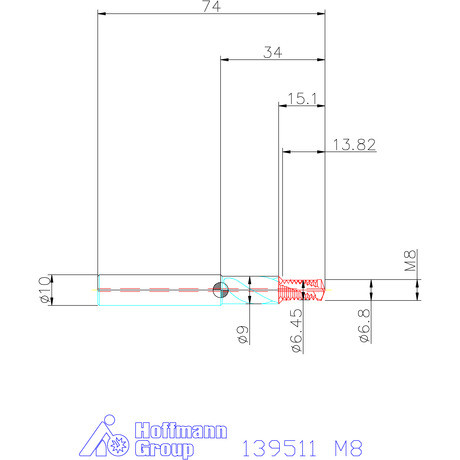 Garant Fúró menetmaró 1,5×D M8