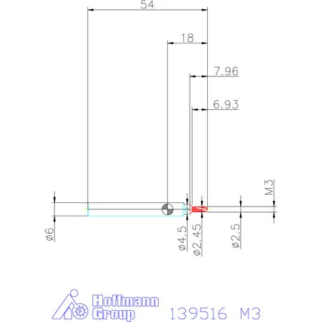 Garant Fúró menetmaró 2×D M3
