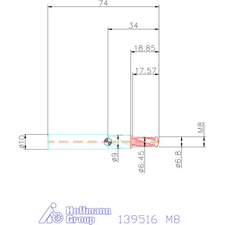 Garant Fúró menetmaró 2×D M8