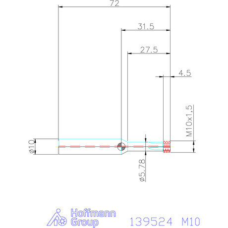 Garant Garant Diabolo VHM cirkuláris fúró-menetmaró 2,5×D M10