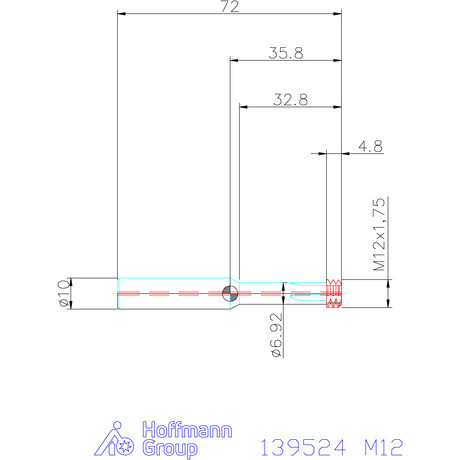 Garant Garant Diabolo VHM cirkuláris fúró-menetmaró 2,5×D M12