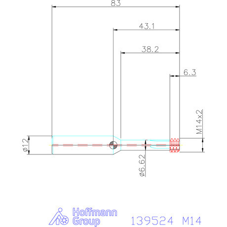 Garant Garant Diabolo VHM cirkuláris fúró-menetmaró 2,5×D M14