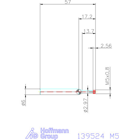 Garant Garant Diabolo VHM cirkuláris fúró-menetmaró 2,5×D M5
