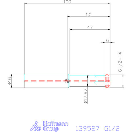 Garant Garant Diabolo VHM cirkuláris fúró-menetmaró 2×D G1/2