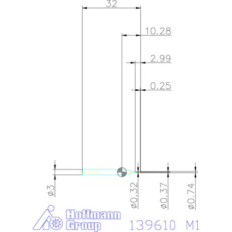 Garant Egyélű menetmaró 2×D M1