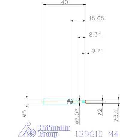 Garant Egyélű menetmaró 2×D M4