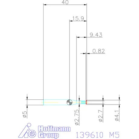 Garant Egyélű menetmaró 2×D M5